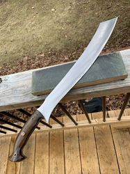 Custom Handmade Steel Blade machate Knife | Full Tang Hunting | Camping Knife