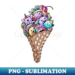 Monsters ice cream - High-Resolution PNG Sublimation File - Stunning Sublimation Graphics