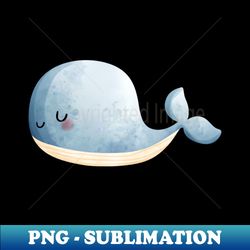 hand drawn baby whale - png transparent sublimation file - create with confidence