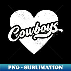 vintage cowboys school spirit  high school football mascot  go cowboys - decorative sublimation png file - capture imagination with every detail
