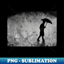 The zen of dark rainy days - Artistic Sublimation Digital File - Stunning Sublimation Graphics
