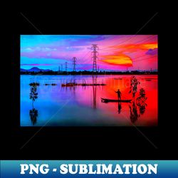 lake artwork - Modern Sublimation PNG File - Revolutionize Your Designs