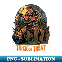 TRICK OR TREAT HALLOWEEN DESIGN - Modern Sublimation PNG File - Stunning Sublimation Graphics