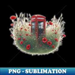 red telephone box - professional sublimation digital download - perfect for sublimation art