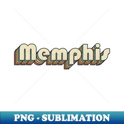 Memphis  Memphis Retro Rainbow Typography Style  70s - Unique Sublimation PNG Download - Perfect for Creative Projects