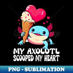 Axolotl Pet - Retro PNG Sublimation Digital Download - Spice Up Your Sublimation Projects