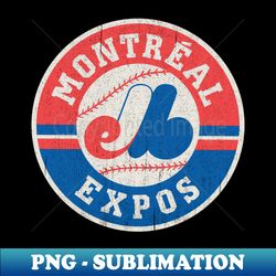 Montreal Expos Vintage Logo - Artistic Sublimation Digital File - Unleash Your Creativity