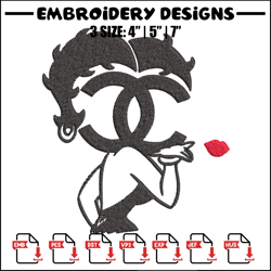Cartoon girl gucci Embroidery Design, Gucci Embroidery, Brand Embroidery, Embroidery File, Logo shirt, Digital download