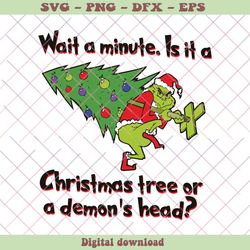 Wait A Minute Is It A Christmas Tree Or A Demonds Head SVG