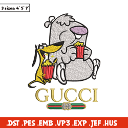 Cartoon Gucci Embroidery design, Cartoon Gucci Embroidery, cartoon design, Embroidery File, Gucci logo, Digital download
