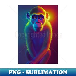 Monkey 3 - Special Edition Sublimation PNG File - Enhance Your Apparel with Stunning Detail