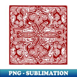 Paisley Print - Crimson Aesthetic - Trendy Sublimation Digital Download - Perfect for Sublimation Art