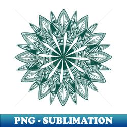 Mandala teal - Signature Sublimation PNG File - Perfect for Sublimation Mastery