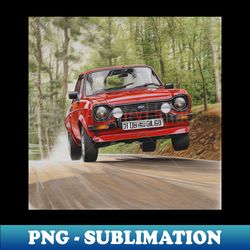 Ford Escort MK1 Red art - Aesthetic Sublimation Digital File - Unleash Your Creativity