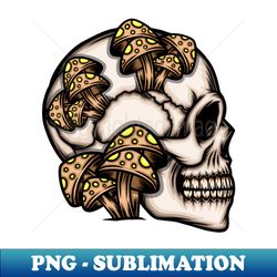 Mushroom skull head - Digital Sublimation Download File - Perfect for Creative Projects