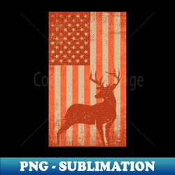 Deer Hunting Safety Orange Flag - Creative Sublimation PNG Download - Stunning Sublimation Graphics