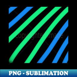 Blue green stripes watercolor art - Digital Sublimation Download File - Perfect for Personalization