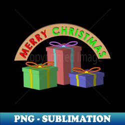 merry christmas gift box - high-quality png sublimation download - unleash your creativity