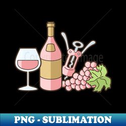 Rose Wine - Unique Sublimation PNG Download - Stunning Sublimation Graphics