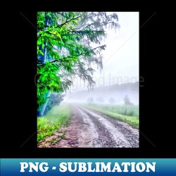 The way on a foggy summer morning - Digital Sublimation Download File - Perfect for Personalization