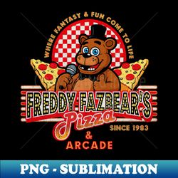 Freddy Fazbears Pizza Since 1983 Dks - Elegant Sublimation PNG Download - Enhance Your Apparel with Stunning Detail