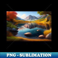 digital landscaping artwork - png transparent sublimation file - spice up your sublimation projects
