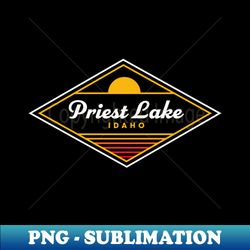Priest Lake Idaho Priest Lake Camping Retro Sunset - PNG Transparent Sublimation Design - Bring Your Designs to Life