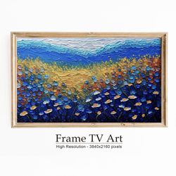 Abstract Summer Samsung Frame TV Art, Art For Frame Tv, Spring Abstract Oil Painting, Digital Download.jpg