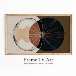 Boho Samsung Frame TV Art, Samsung Frame TV Art Abstract Modern Shapes, Neutral DIgital TV Download.jpg