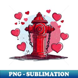 Fire Hydrant Costume a Funny Lazy Valentines Day Ideas - Instant PNG Sublimation Download - Perfect for Sublimation Art