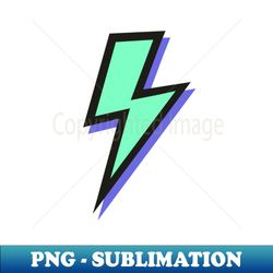 Mint Green and Purple Lightning Bolts - Professional Sublimation Digital Download - Stunning Sublimation Graphics