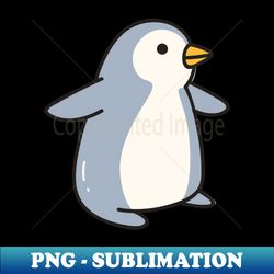 cute baby penguin doodle drawing - sublimation-ready png file - vibrant and eye-catching typography