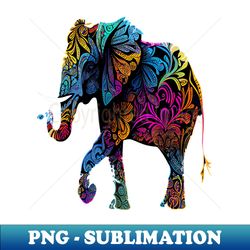 Elephant - PNG Transparent Sublimation Design - Create with Confidence