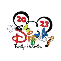 Disney Family Vacation 2023 SVG Cutting Digital File