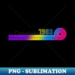 1983 Retro Vintage Year Design - Vintage Sublimation PNG Download - Unleash Your Inner Rebellion