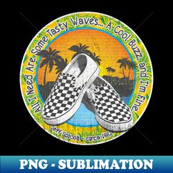 Tasty Waves A Cool Buzz - PNG Transparent Digital Download File for Sublimation - Unleash Your Creativity