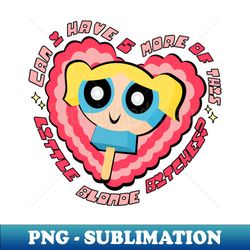 Powerpuff ice cream - Retro PNG Sublimation Digital Download - Defying the Norms