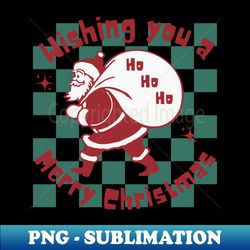 Merry Christmas - Premium PNG Sublimation File - Transform Your Sublimation Creations