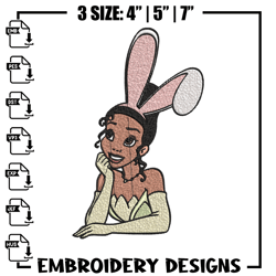 Girl bunny Embroidery design, Girl bunny Embroidery, Cartoon design, Embroidery File, logo shirt, Digital download.