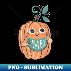 Adorable Pumpkin Baby Shower Vector Image - PNG Transparent Digital Download File for Sublimation - Stunning Sublimation Graphics