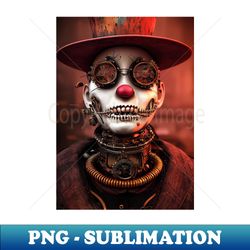1 Steampunk Evil Clown - Artistic Sublimation Digital File - Unleash Your Creativity