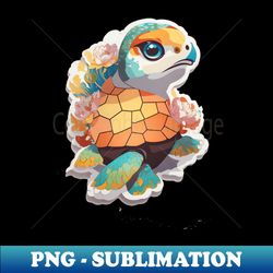 Cute turtle design - Unique Sublimation PNG Download - Perfect for Personalization