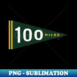 100 Mile Trail and Ultra Running Pennant - Vintage Sublimation PNG Download - Stunning Sublimation Graphics