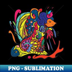Lion Rat Doodle - Aesthetic Sublimation Digital File - Perfect for Sublimation Art