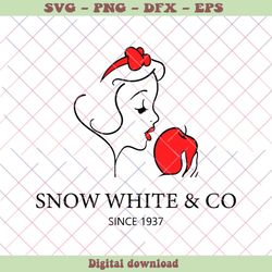 Snow White And Co Since 1937 SVG Graphic Design File