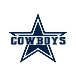 Cowboy Star Football Team NFL SVG Cutting Digital File
