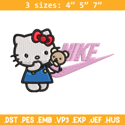 Hello kitty Nike Embroidery design, hello kitty cartoon, Embroidery, Nike design, Embroidery file, Instant download.