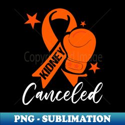 Orange Ribbon Kidney Cancer Awareness - Special Edition Sublimation PNG File - Unlock Vibrant Sublimation Designs