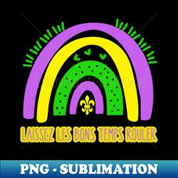 Funny Mardi Gras Rainbow Trendy Unique Fleur de Lis - Instant Sublimation Digital Download - Instantly Transform Your Sublimation Projects