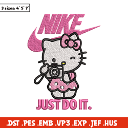 Hello kitty Nike Embroidery design, hello kitty cartoon, Embroidery, Nike design, Embroidery file, Instant download